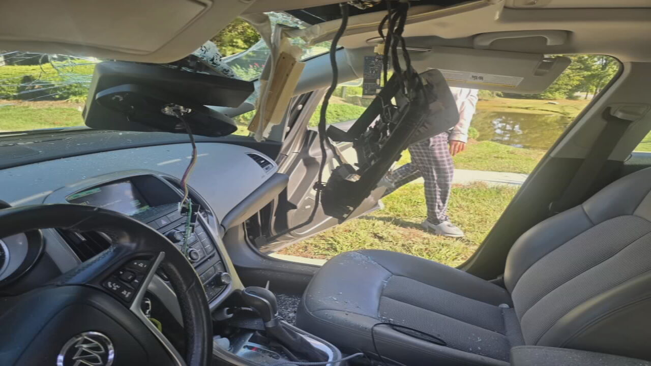 Metal smashes windshield in Jeffersontown 9-29-30